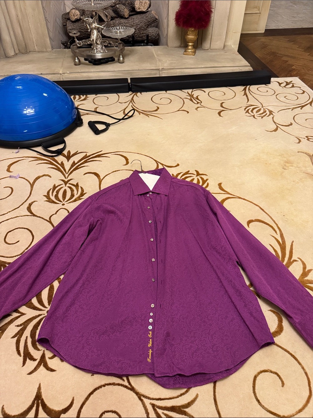 Robert Graham Purple Paisley Dress Shirt